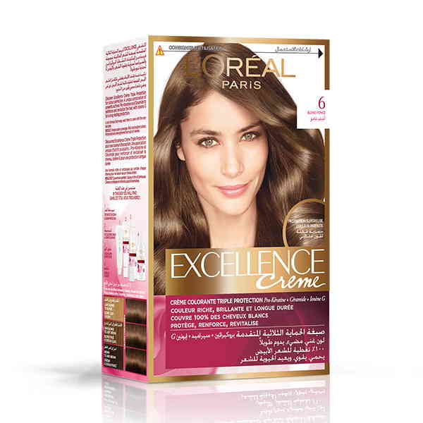 L'Oreal Paris Excellence Creme 6 Light Brown - 1Pc | Online Shopping in  Pakistan 