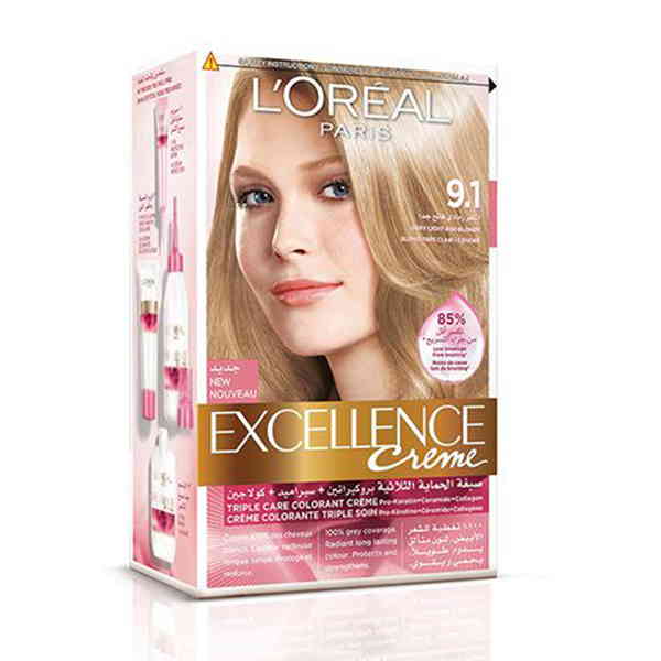L'Oreal Paris Excellence Creme  Light Ash Blonde - 1Pc | Online Shopping  in Pakistan 