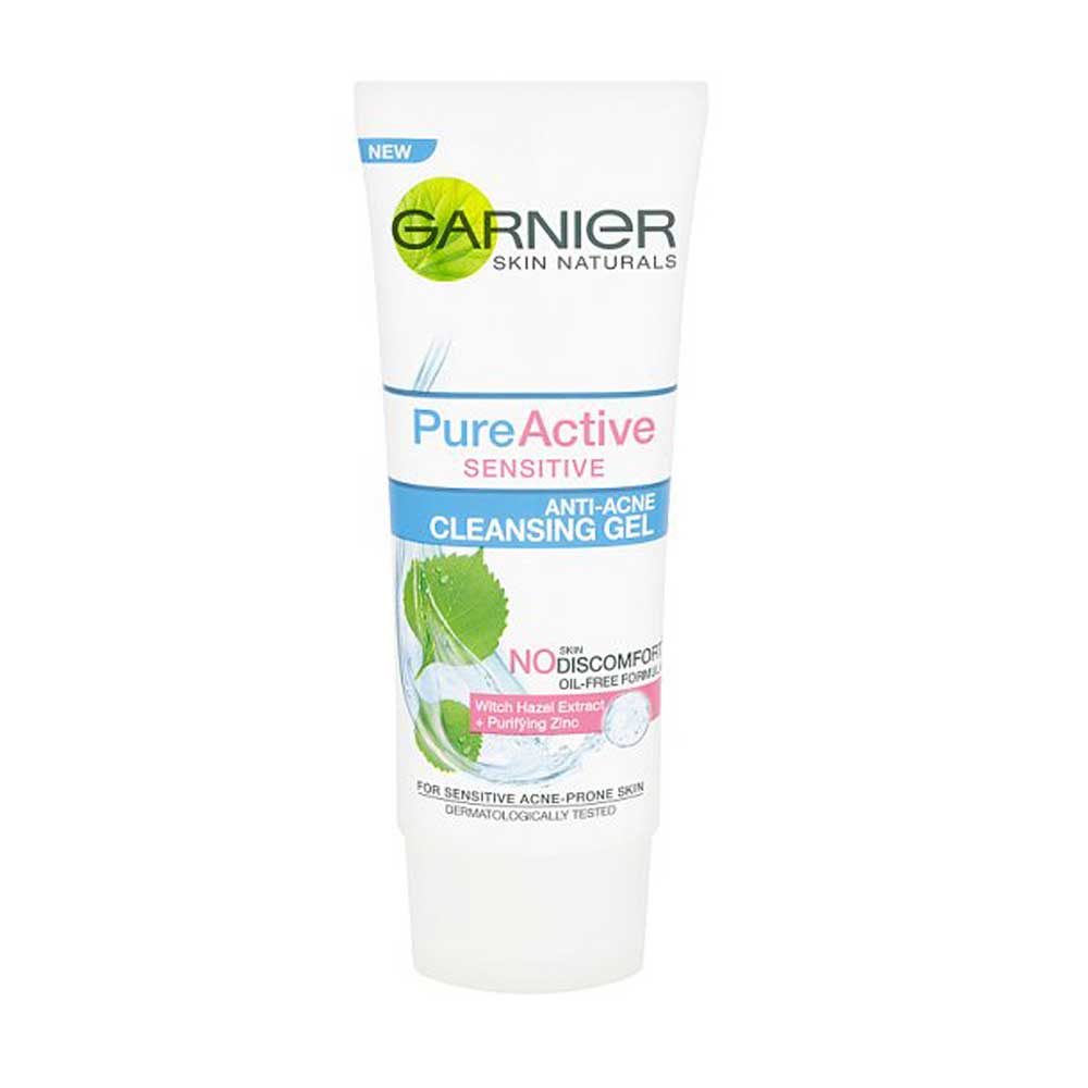 Garnier Pure Active Sensitive Anti-Acne Cleansing Gel, 100ml