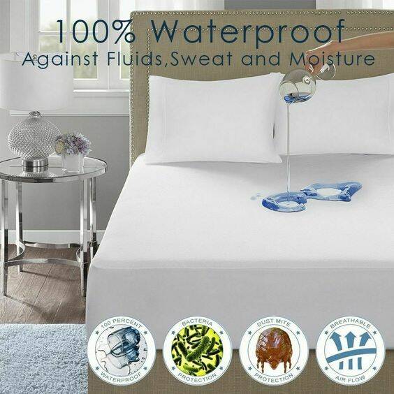 Waterproof Terry Towel Mattress Protector Fitted Bed Sheet Bed Cover All Size