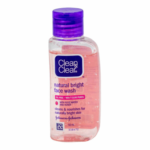 CLEAN AND CLEAR NATURAL BRIGHT FACE WASH 50 ML