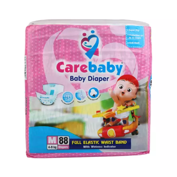 Care Baby Diapers Mega Pack Medium Size, 80S, 4-9kg