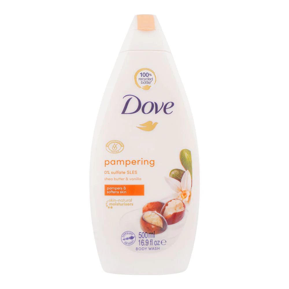 DOVE BODY WASH PURELY PAMPERING SHEA BUTTER 500 ML