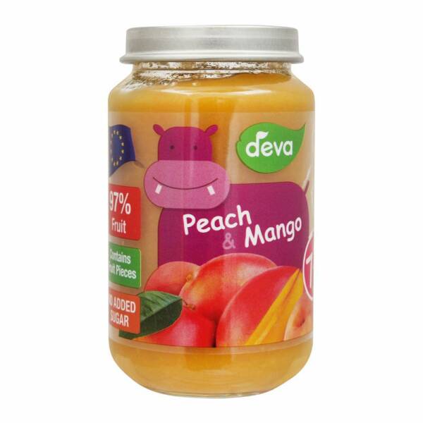 Deva Peach & Mango Baby Food, 7m+, 200g